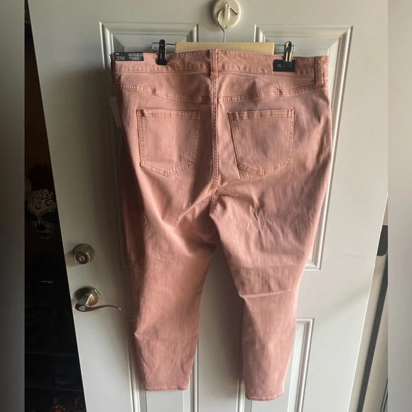 NWT Liverpool Los Angeles Kaylee High Rose Skinny Ankle Jean Mauve Blush 20W - Picture 3 of 5